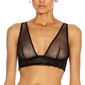 Wolford Venus Skin Bra black tulle adjustable NWOT size EU 34 XS